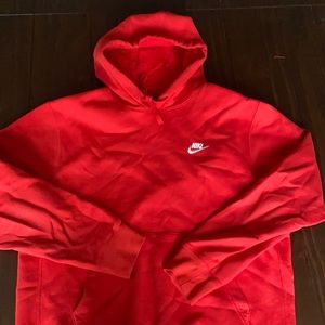 red Nike hoodie